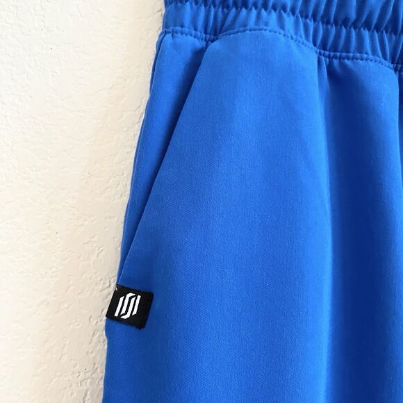 Jaanuu Jogger Scrub Pants Womens Size 1X Blue Adult Polyester Bottoms Pockets - Picture 4 of 11